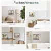 Image 7 : 2-Pack Tatoza Bamboo Square Floating Wall Shelves - Great for Plants, Ornaments, Decor - New