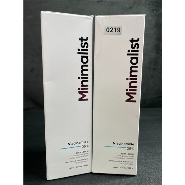 2 Boxes of Minimalist Niacinamide 5% Body Moisturizer Lotions (180g) - New