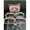 Image 1 : Lot of 2 4-Packs of Clear Cosmetic Storage Bags/Toiletry Travel Bags (Quart Size) 8 Bags Total - New