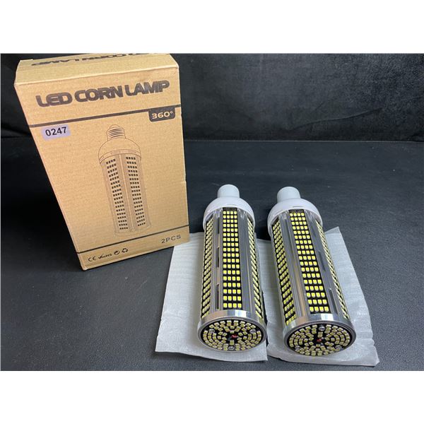 2-Pack 50W 5000K LED Corn Lamp/Light Bulbs - New