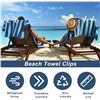 Image 6 : 5 Packs (6PCS Each) Beach Towel Clips/Strong Clothespin Clips for Home/Outdoors - New