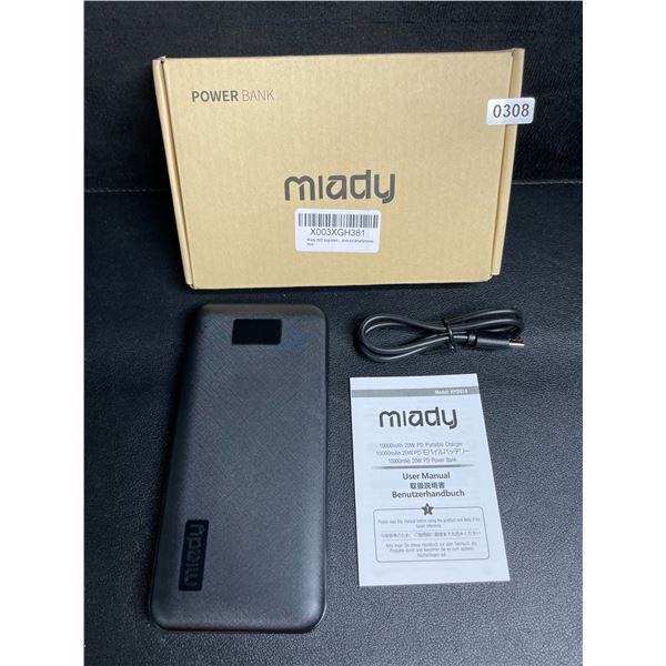 Miady 10,000mAh 20W PD Portable Powerbank/Charger - New in Box