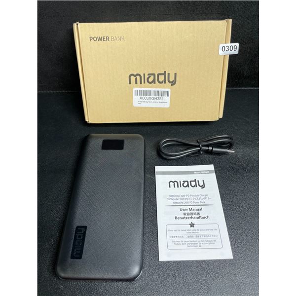 Miady 10,000mAh 20W PD Portable Powerbank/Charger - New in Box