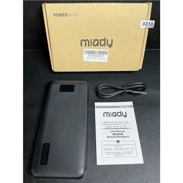 Miady 10,000mAh 20W PD Portable Powerbank/Charger - New in Box
