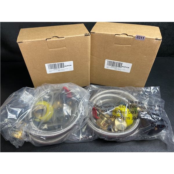 Lot of 2 Nupick Propane Refill Adapter Hoses for 1LB Tanks - New
