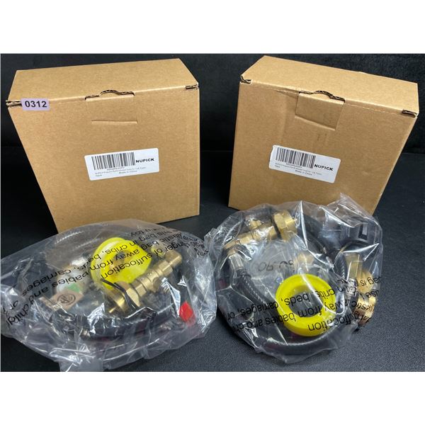 Lot of 2 Nupick Propane Refill Adapter Hoses for 1LB Tanks - New