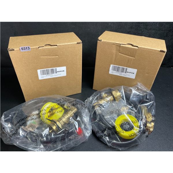 Lot of 2 Nupick Propane Refill Adapter Hoses for 1LB Tanks - New