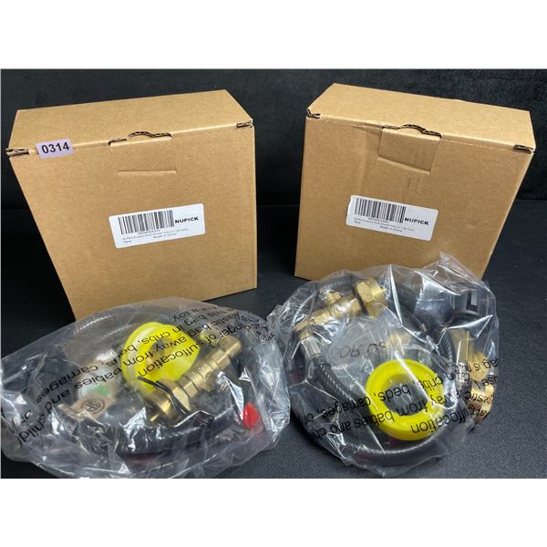 Lot of 2 Nupick Propane Refill Adapter Hoses for 1LB Tanks - New