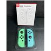 Image 1 : 1 Set of L+R Joycon Controllers for Nintendo Switch - Neon Green/Blue Design - New