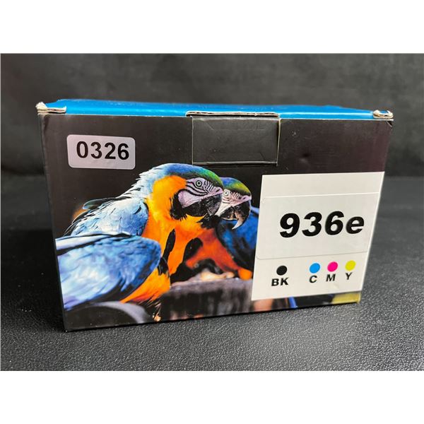 1 4-Pack Set (BCMY) 936e Replacement Ink Cartridges for HP Printers - New