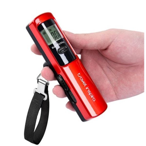 1 Travel Inspira Battery-Free Luggage Scale (110lb/50kg Capacity) - Red - New
