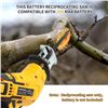 Image 6 : 1 Cordless Reciprocating Saw with 4 Blades (No Battery *Compatible with DeWalt Batteries) - New