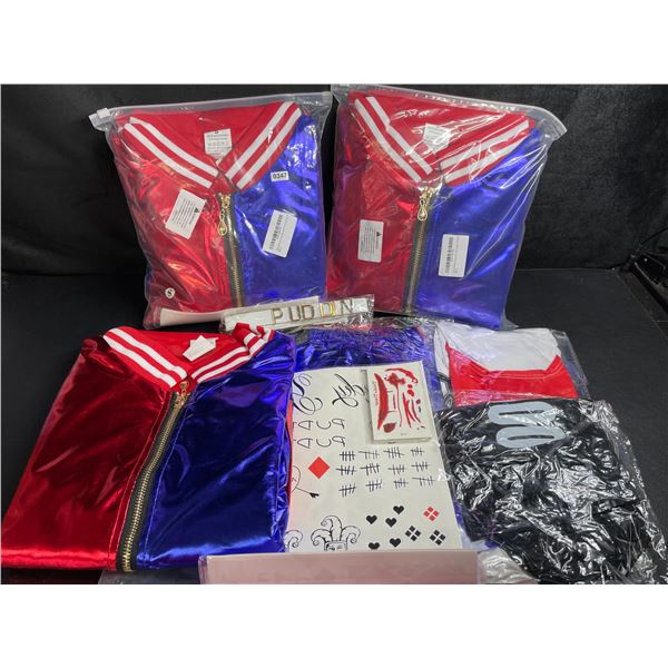 Lot of 3 Harley Quinn Cosplay Costumes for Adults (Size S) - New