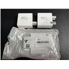 Image 1 : 2-Pack of 60W 5-Port USB-C Fast Charger Blocks - New