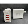 Image 2 : 2-Pack of 60W 5-Port USB-C Fast Charger Blocks - New