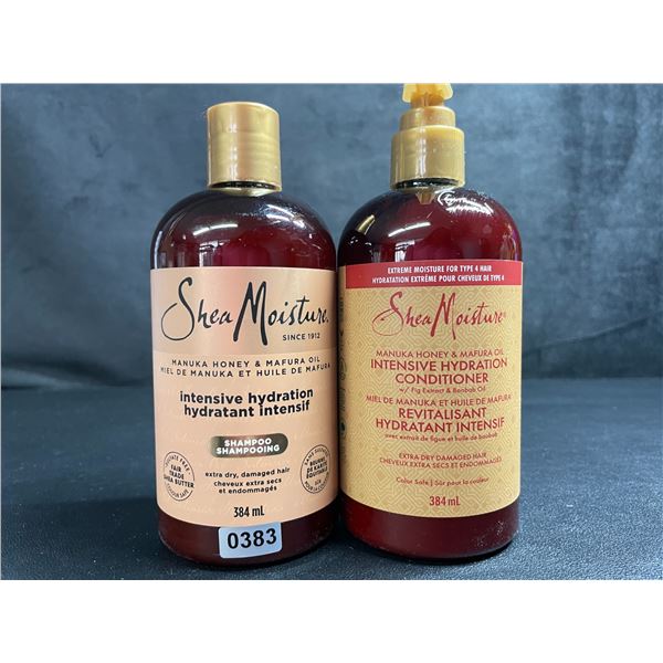 Shea Moisture Intensive Hydration Shampoo + Conditioner (384ml) w/ Manuka Honey & Mafura Oil - New