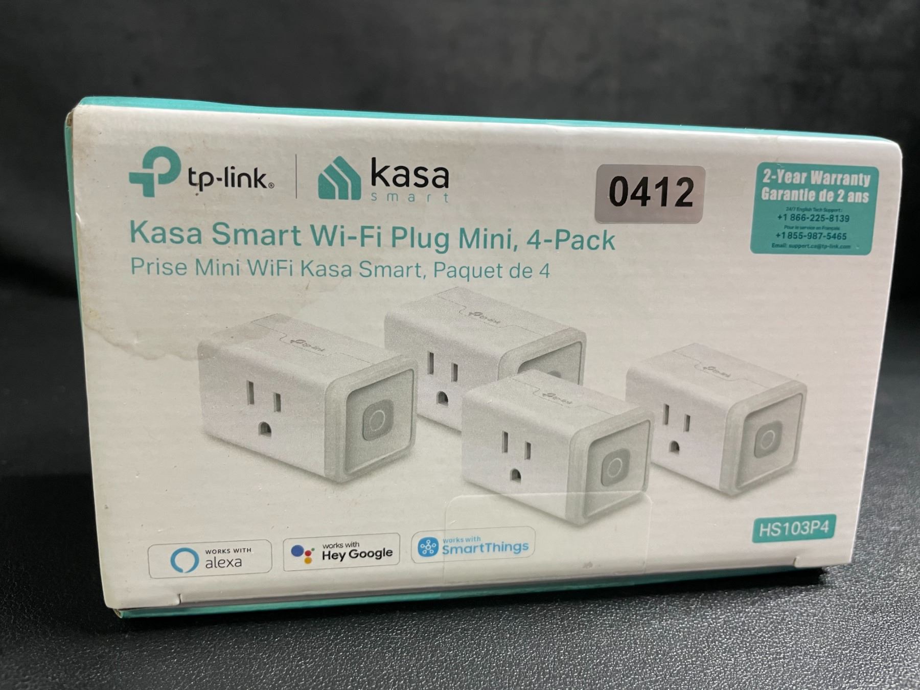 4-Pack of Tp-Link Kasa Smart Wi-Fi Wall Plugs - New