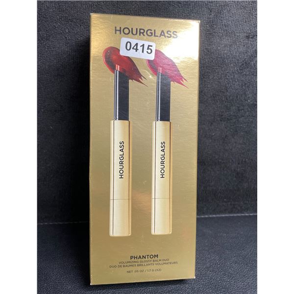 Hourglass Phantom Volumizing Glossy Balm Duo Set (1.7G x 2) Haze & Crave Shades - Brand New
