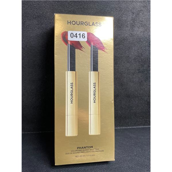 Hourglass Phantom Volumizing Glossy Balm Duo Set (1.7G x 2) Haze & Crave Shades - Brand New