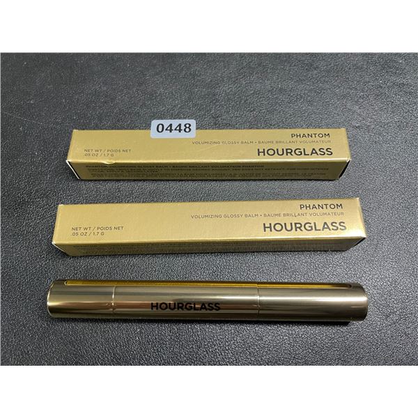 Lot of 2 Hourglass Phantom Volumizing Glossy Lip Balms (1.7g) Shade: Desire (#120) - New