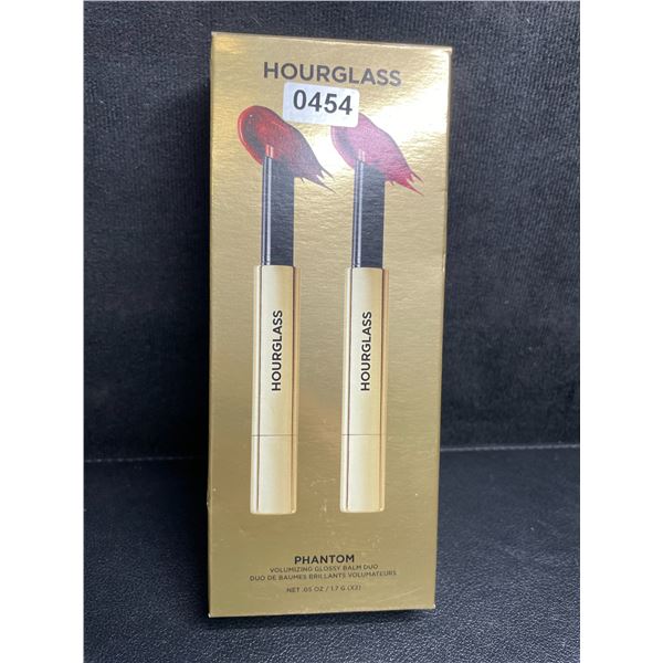 Hourglass Phantom Volumizing Glossy Balm Duo Set (1.7G x 2) Haze & Crave Shades - Brand New