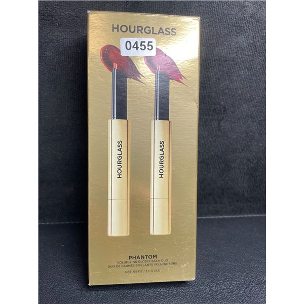 Hourglass Phantom Volumizing Glossy Balm Duo Set (1.7G x 2) Haze & Crave Shades - Brand New