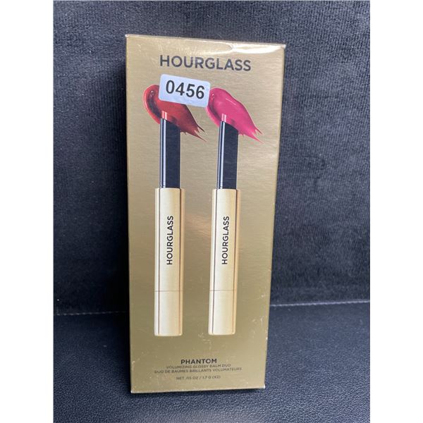 Hourglass Phantom Volumizing Glossy Balm Duo Set (1.7G x 2) Haze & Crave Shades - Brand New