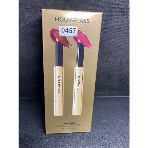 Hourglass Phantom Volumizing Glossy Balm Duo Set (1.7G x 2) Haze & Crave Shades - Brand New