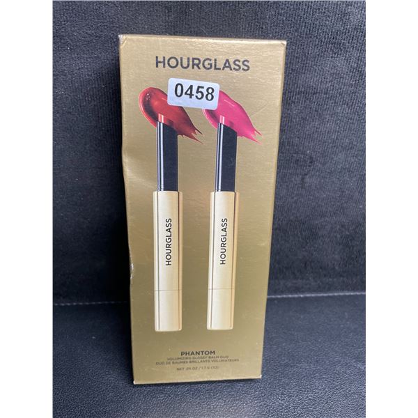 Hourglass Phantom Volumizing Glossy Balm Duo Set (1.7G x 2) Haze & Crave Shades - Brand New