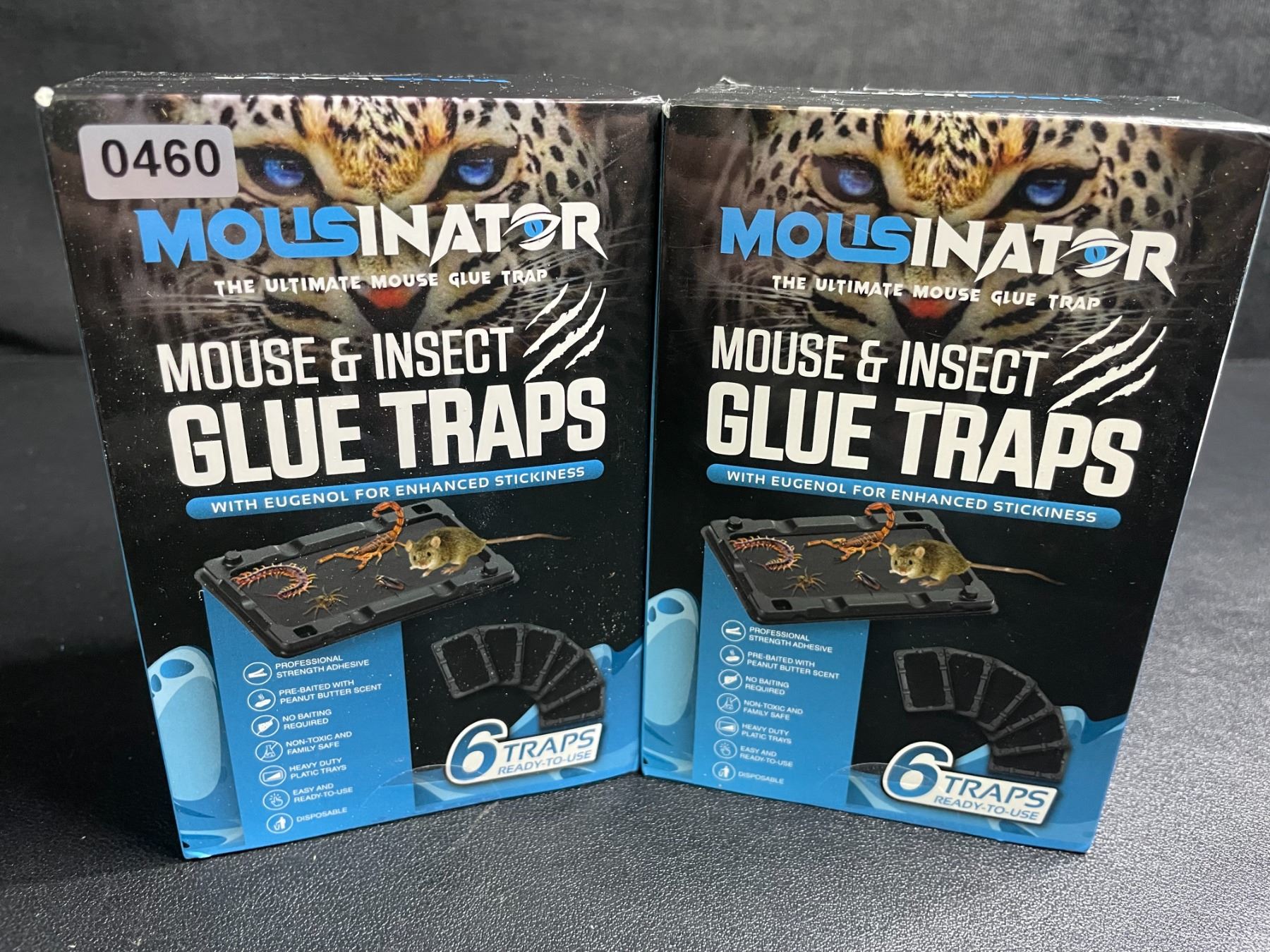 2 Boxes of Mousinator Mouse & Insect Glue Traps - 6 Traps Per Box/12 ...