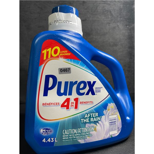 1 Large Jug of Purex After The Rain Liquid Laundry Detergent (4.43L) 110 Loads - New