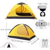 Image 7 : GeerTop 2-Person All Season Backpacking Tent - Ultralight All-Weather Easy-Setup Tent - NEW