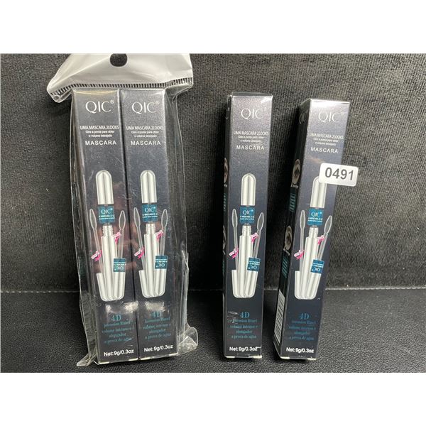Lot of 4 QIC 4D Volume Intense Mascaras - New