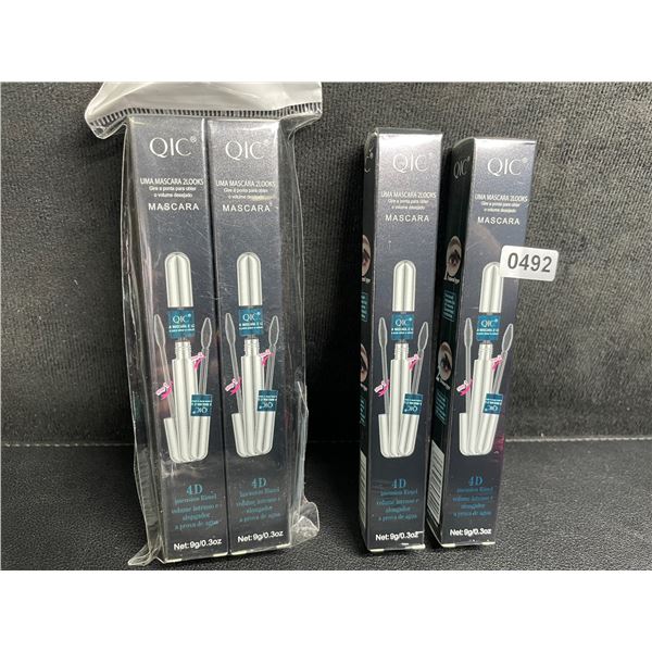 Lot of 4 QIC 4D Volume Intense Mascaras - New