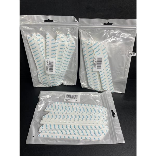 3 Packs of Double-Sided Non-Slip Rug Gripper Tape Pads for Hard Floors (12pcs Each/36 Total) - New