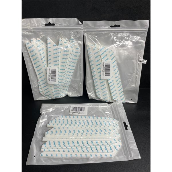 3 Packs of Double-Sided Non-Slip Rug Gripper Tape Pads for Hard Floors (12pcs Each/36 Total) - New