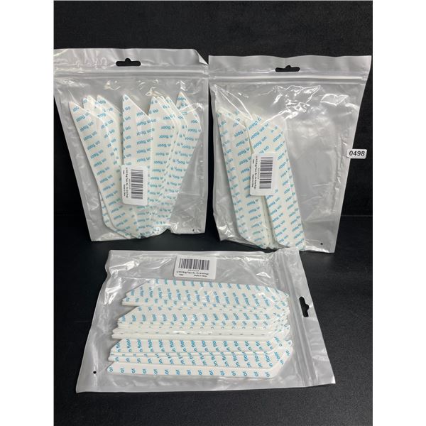 3 Packs of Double-Sided Non-Slip Rug Gripper Tape Pads for Hard Floors (12pcs Each/36 Total) - New