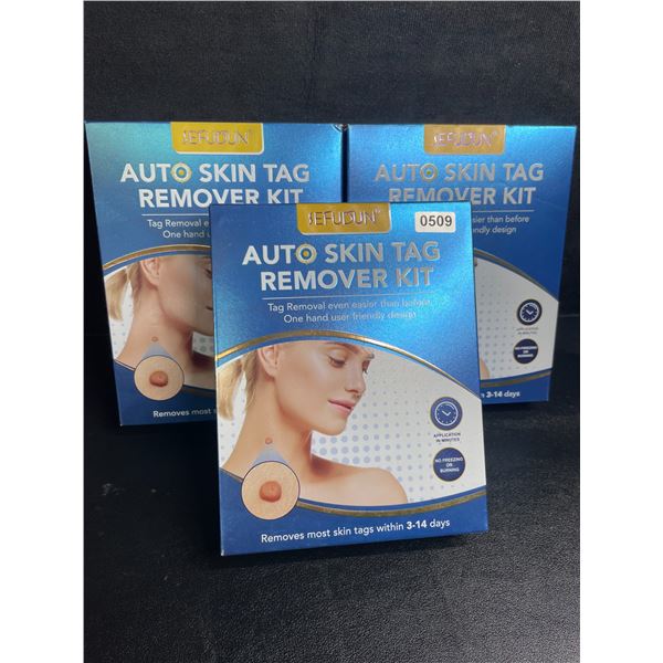 Lot of 3 Auto Skin Tag Remover Kits - Removes Most Skin Tags within 3-14 Days - New