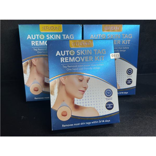 Lot of 3 Auto Skin Tag Remover Kits - Removes Most Skin Tags within 3-14 Days - New