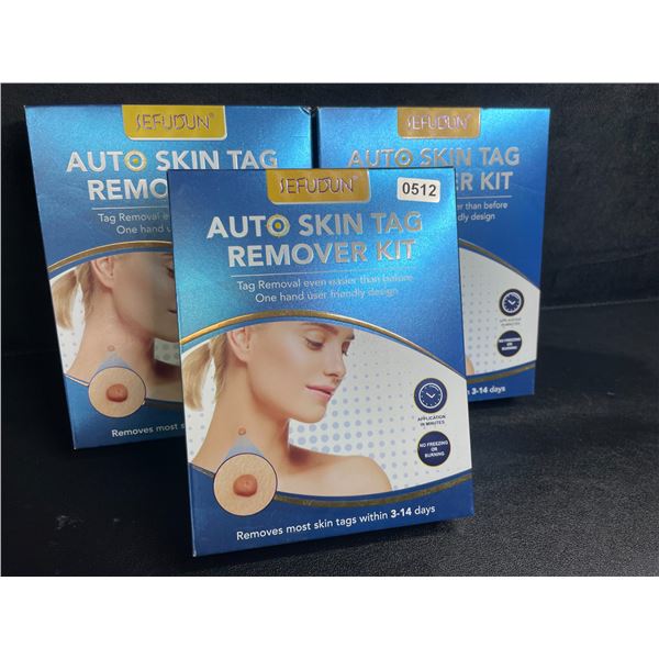 Lot of 3 Auto Skin Tag Remover Kits - Removes Most Skin Tags within 3-14 Days - New