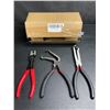 Image 2 : 3PC Electrical Disconnect Pliers Tool Set - Multifunctional Pliers Set - New