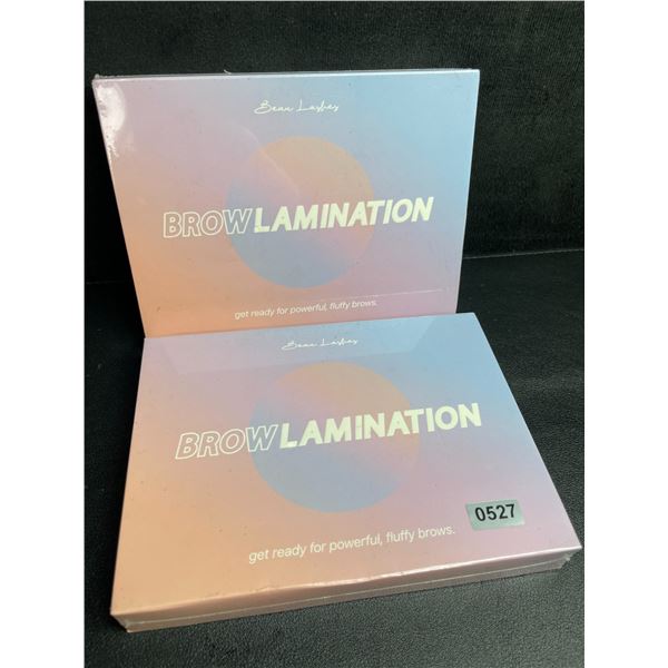 Lot of 2 Beau Lashes Luxury Brow Lamination Kits - New Sealed