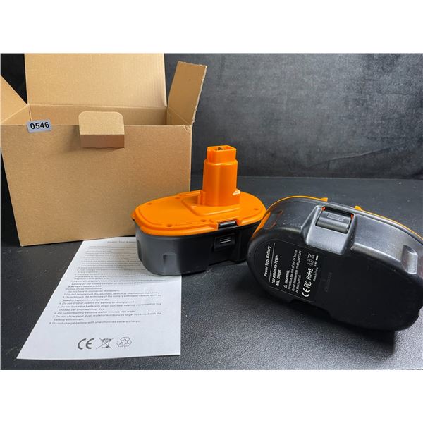 2-Pack of DC9096 Replacement 18V 4000mAh 72Wh Power Tool Batteries for Dewalt - Open Box