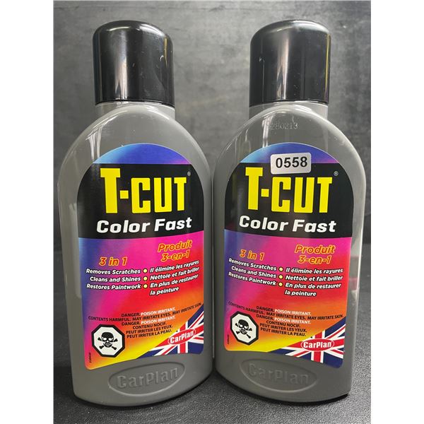 Lot of 2 T-Cut Color Fast 3-in-1 Removes Scratches/Cleans/Shines/Restores Paintwork - New