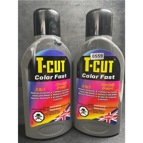 Lot of 2 T-Cut Color Fast 3-in-1 Removes Scratches/Cleans/Shines/Restores Paintwork - New