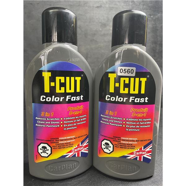 Lot of 2 T-Cut Color Fast 3-in-1 Removes Scratches/Cleans/Shines/Restores Paintwork - New