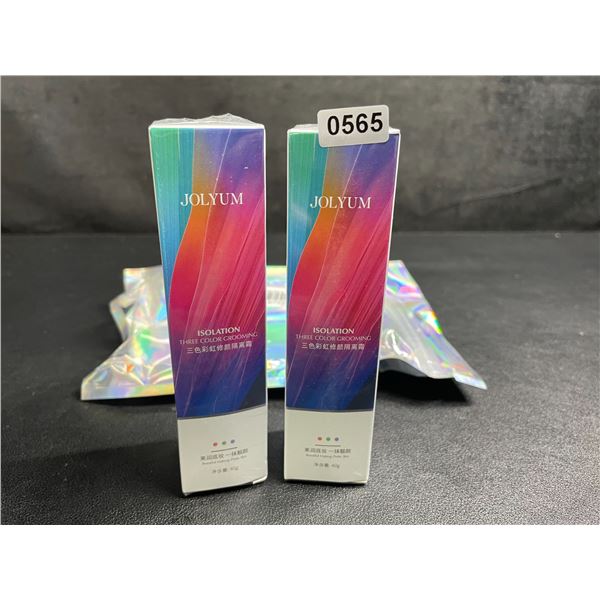 2-Pack Jolyum Isolation Three-Color One-Step Skin Tone Correcting Makeup Primer - New