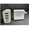 Image 2 : 2-Pack of 60W 5-Port USB-C Fast Charger Blocks - New