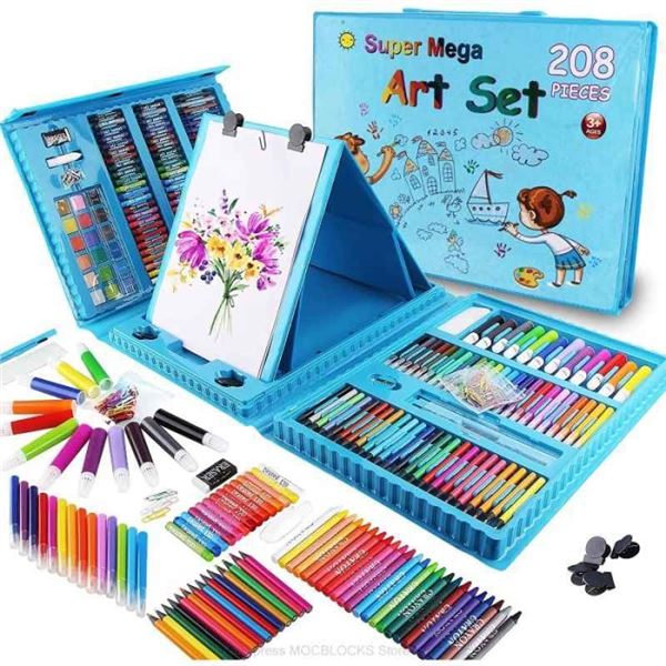 208PC Super Mega Art Set for Kids - Brand New!