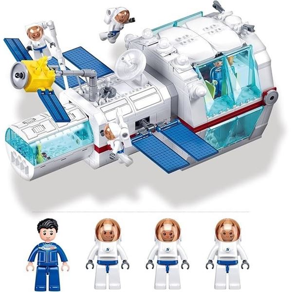 Sluban City Space Station 502PC Toy Building Block Set - STEM Toy Building Kit - New!